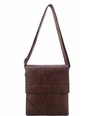 Men's Leather Messenger Bag K-2999 COFFEE